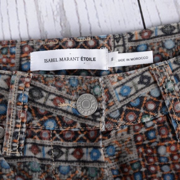 ETOILE ISABEL MARANT SIZE 36 MULTICOLORED PANTS - Picture 13 of 16